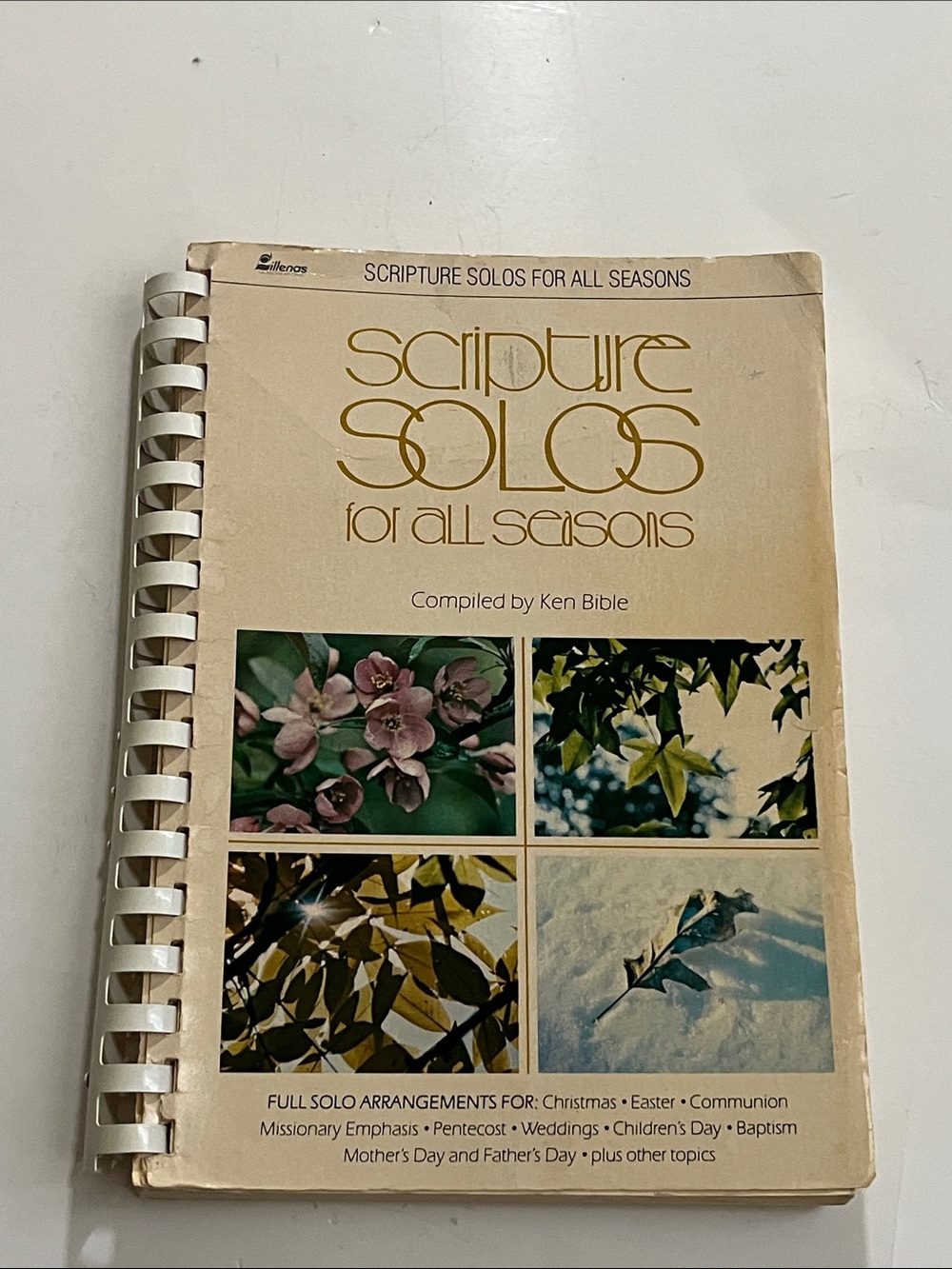 Scripture Solos for All Seasons Book - Cream Cover